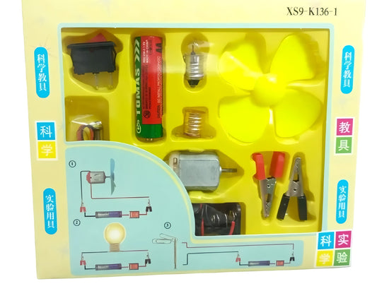 DIY electric science experiment kit for kids educational learning – random colour
