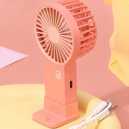Portable USB rechargeable mini fan – random colour