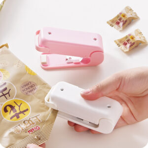 Portable mini heat bag sealer for food storage – random colour