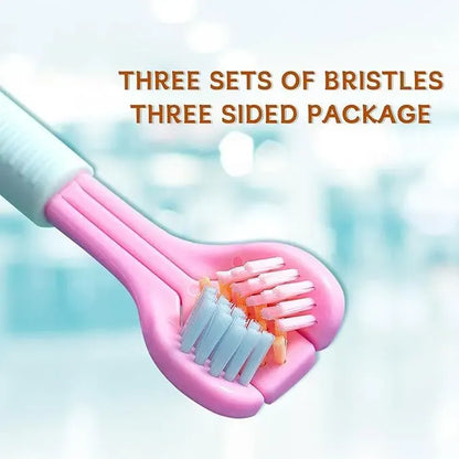 Three-sided ultra soft bristle toothbrush – pack of 2
