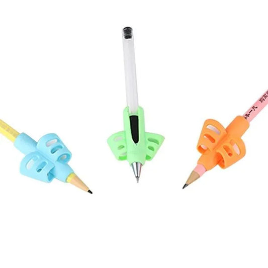 Silicone pencil grip for kids handwriting improvement – random colour