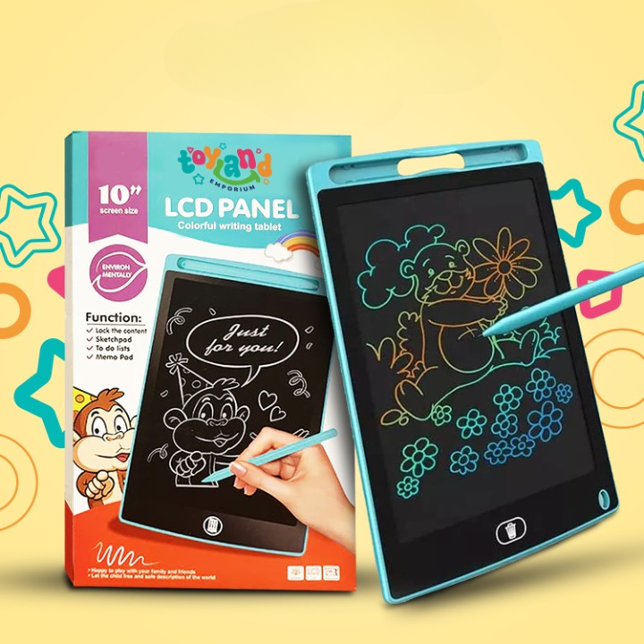 LCD writing drawing tablet for kids – random colour