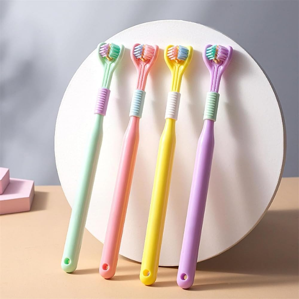 Three-sided ultra soft bristle toothbrush – pack of 2