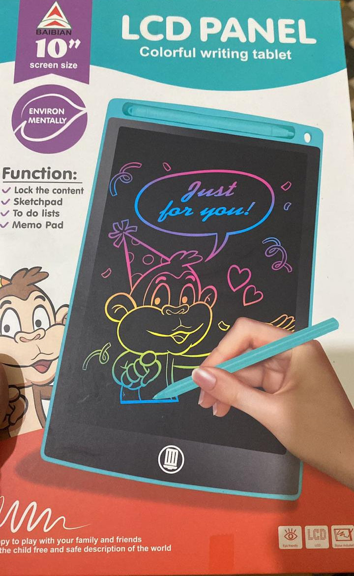 LCD writing drawing tablet for kids – random colour