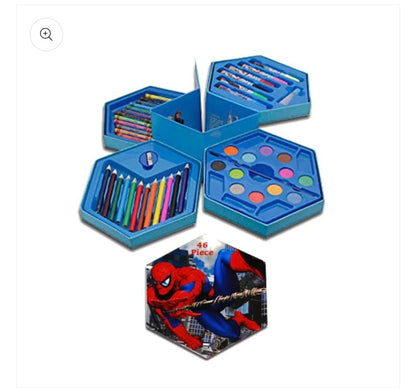 46-piece kids art and painting set with drawing supplies – random design and colour