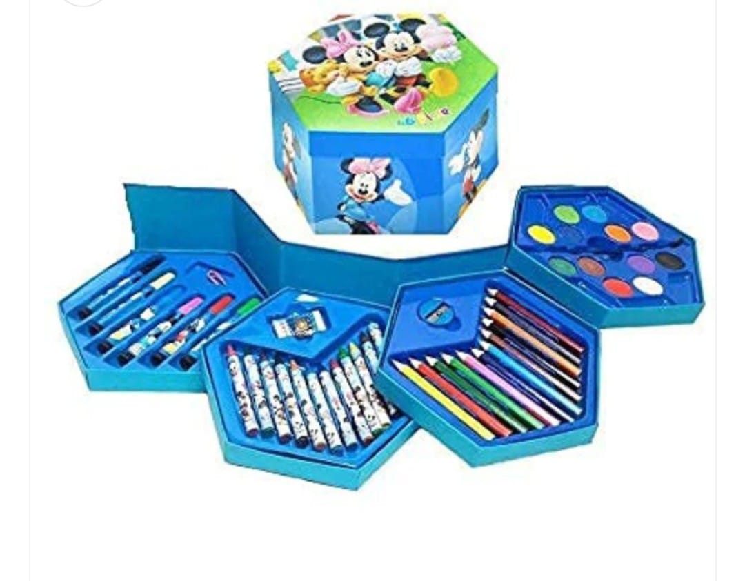 46-piece kids art and painting set with drawing supplies – random design and colour