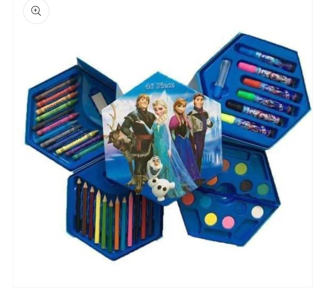 46-piece kids art and painting set with drawing supplies – random design and colour