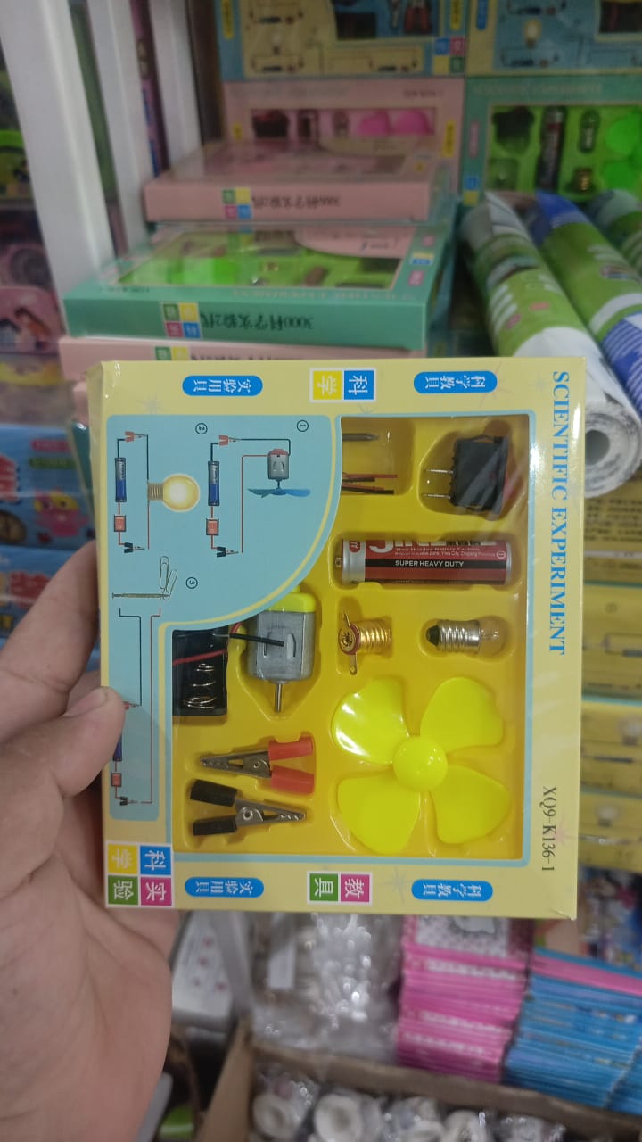 DIY electric science experiment kit for kids educational learning – random colour