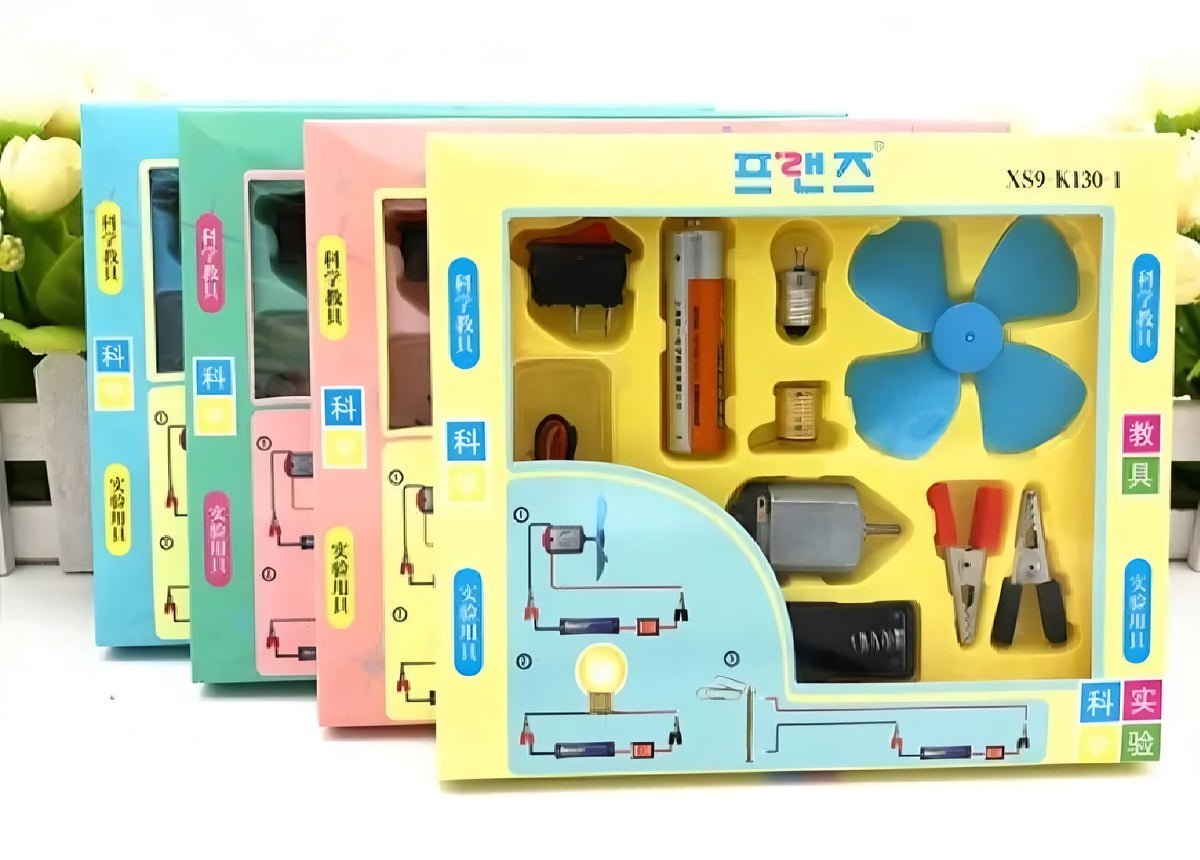 DIY electric science experiment kit for kids educational learning – random colour