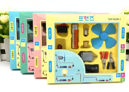 DIY electric science experiment kit for kids educational learning – random colour