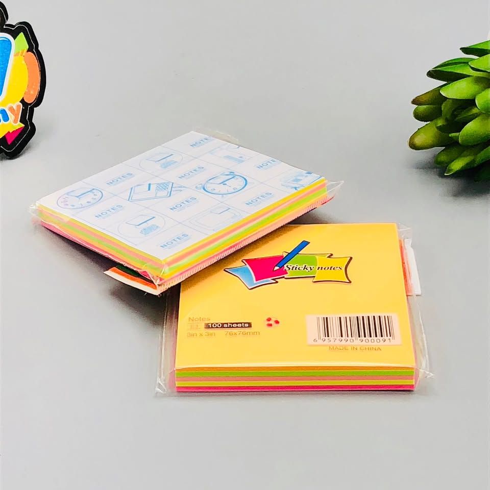 3×3 sticky notes pad with 100 sheets for office and study