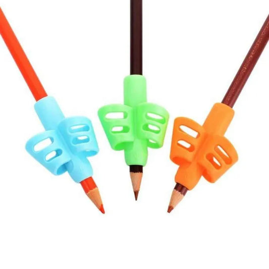 Silicone pencil grip for kids handwriting improvement – random colour
