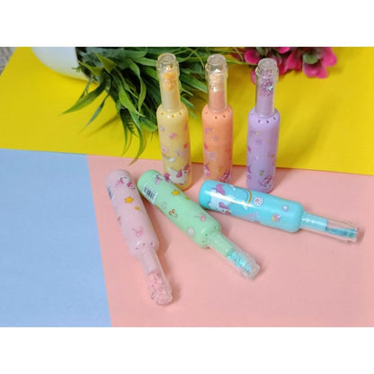 Pack of 6 Kromi bottle shaped highlighter markers for school and office