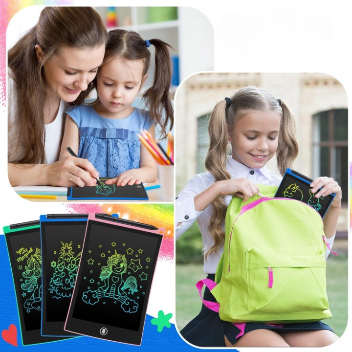 LCD writing drawing tablet for kids – random colour