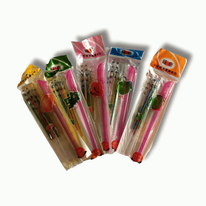 Glitter gel pen refills set of 5 for smooth writing and coloring
