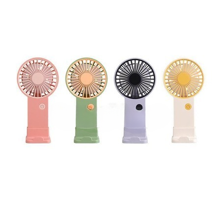 Portable USB rechargeable mini fan – random colour