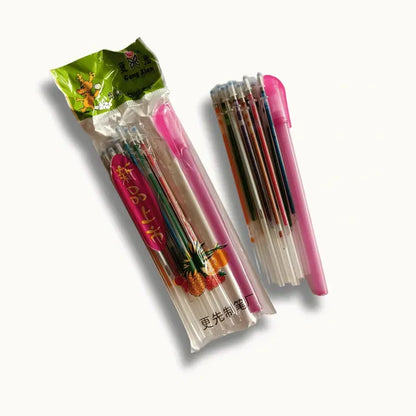 Glitter gel pen refills set of 5 for smooth writing and coloring