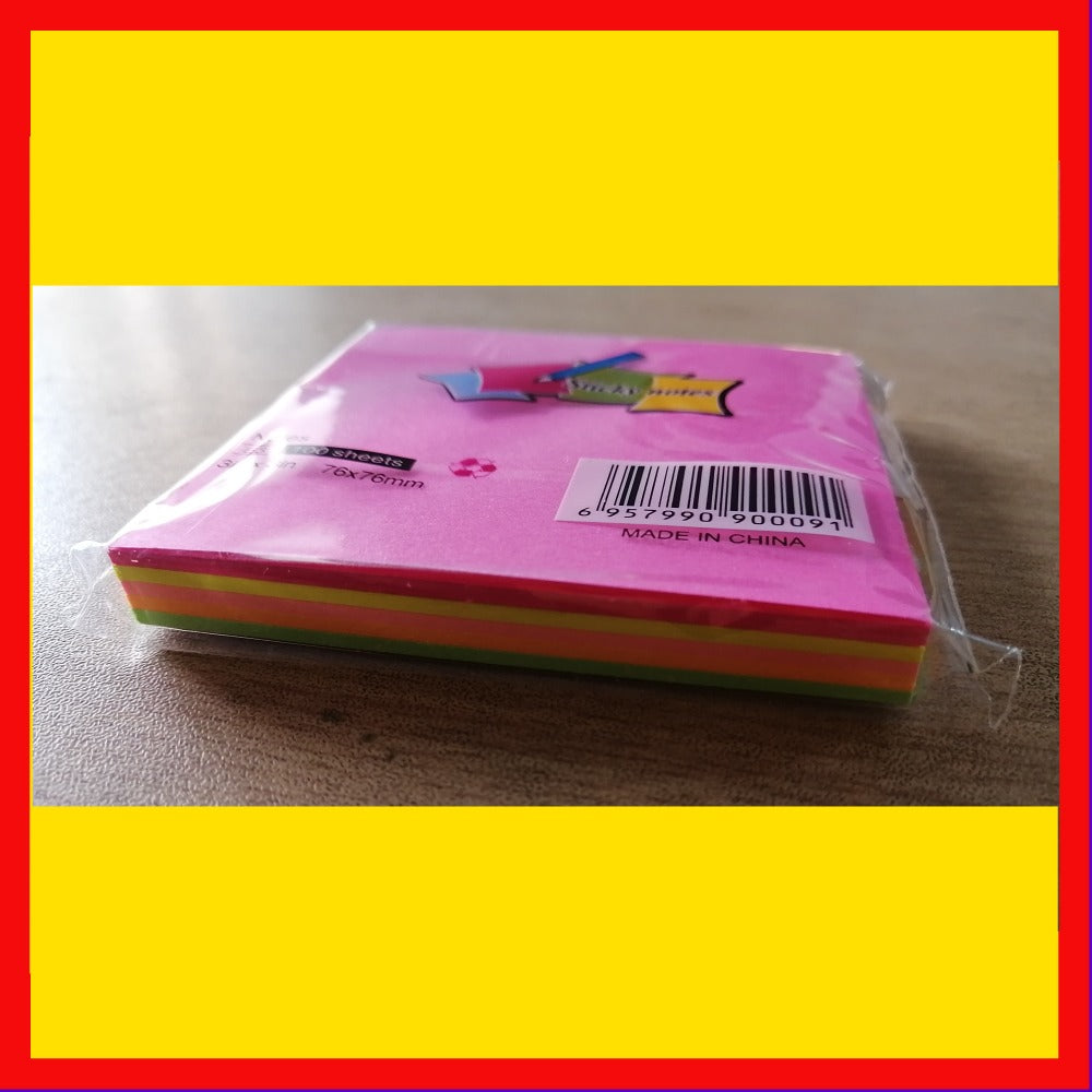 3×3 sticky notes pad with 100 sheets for office and study